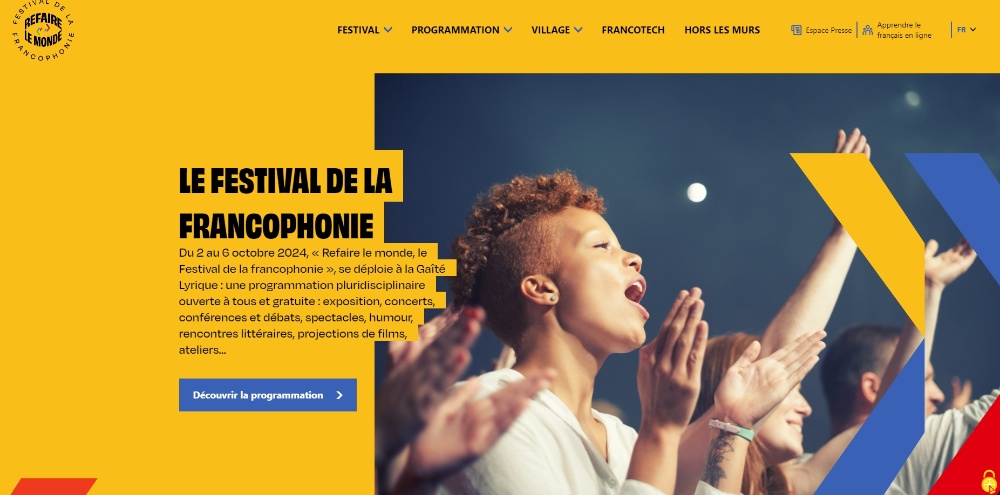 Festival de la Francophonie "Refaire le monde" (2-6 octobre ... Image 1